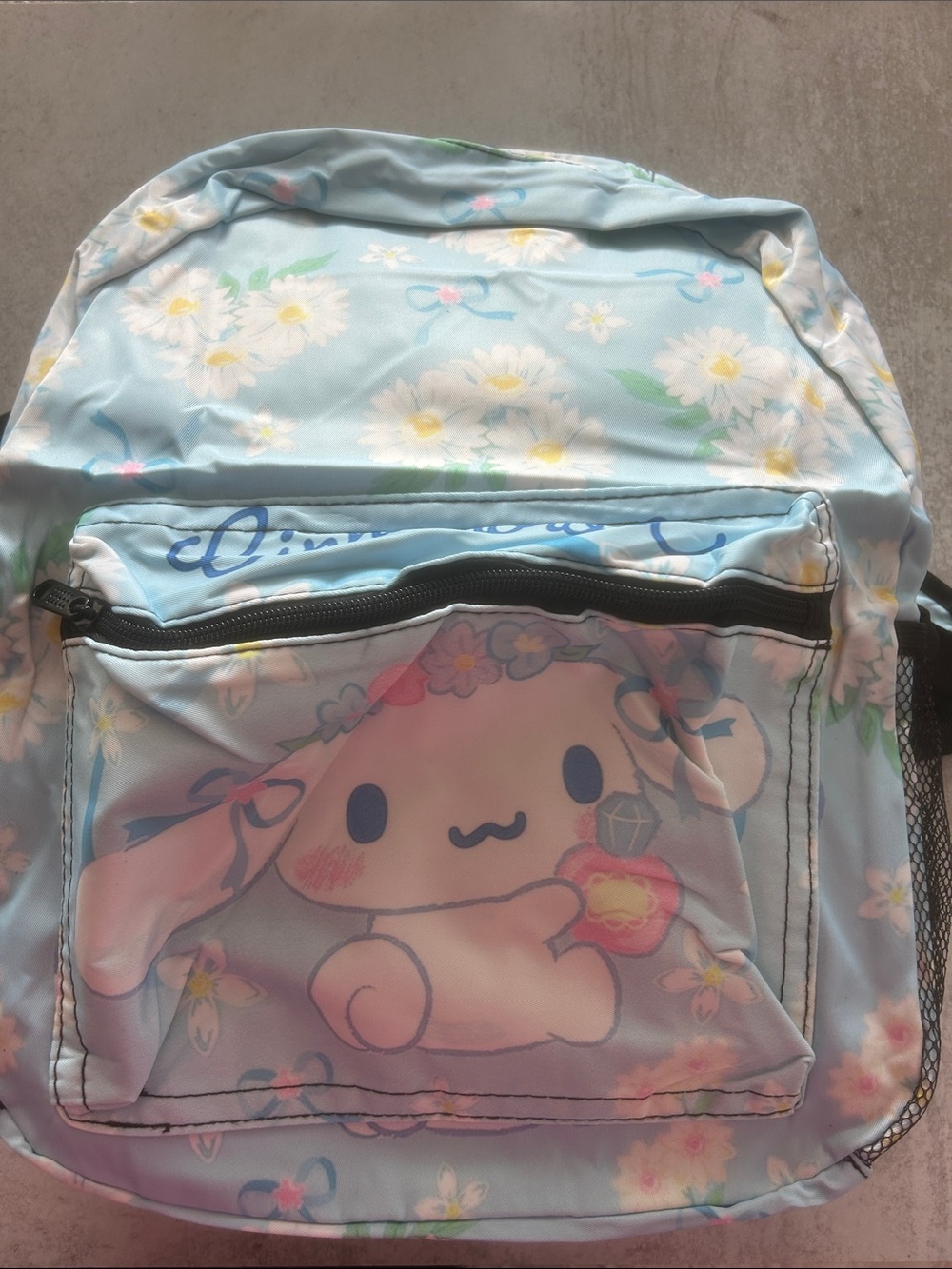 Sanrio Cinnamoroll Floral Light Blue Backpack
